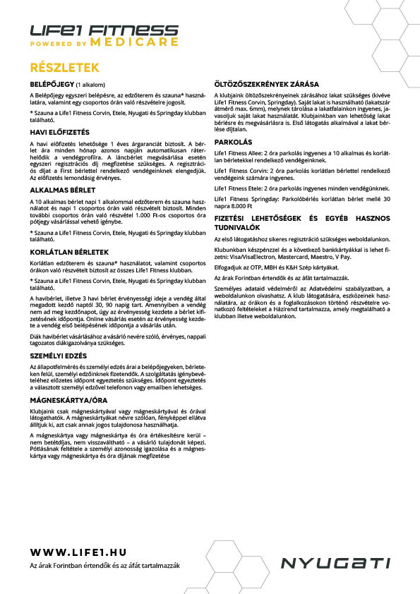 L1 Nyugati kézi árlista HU2